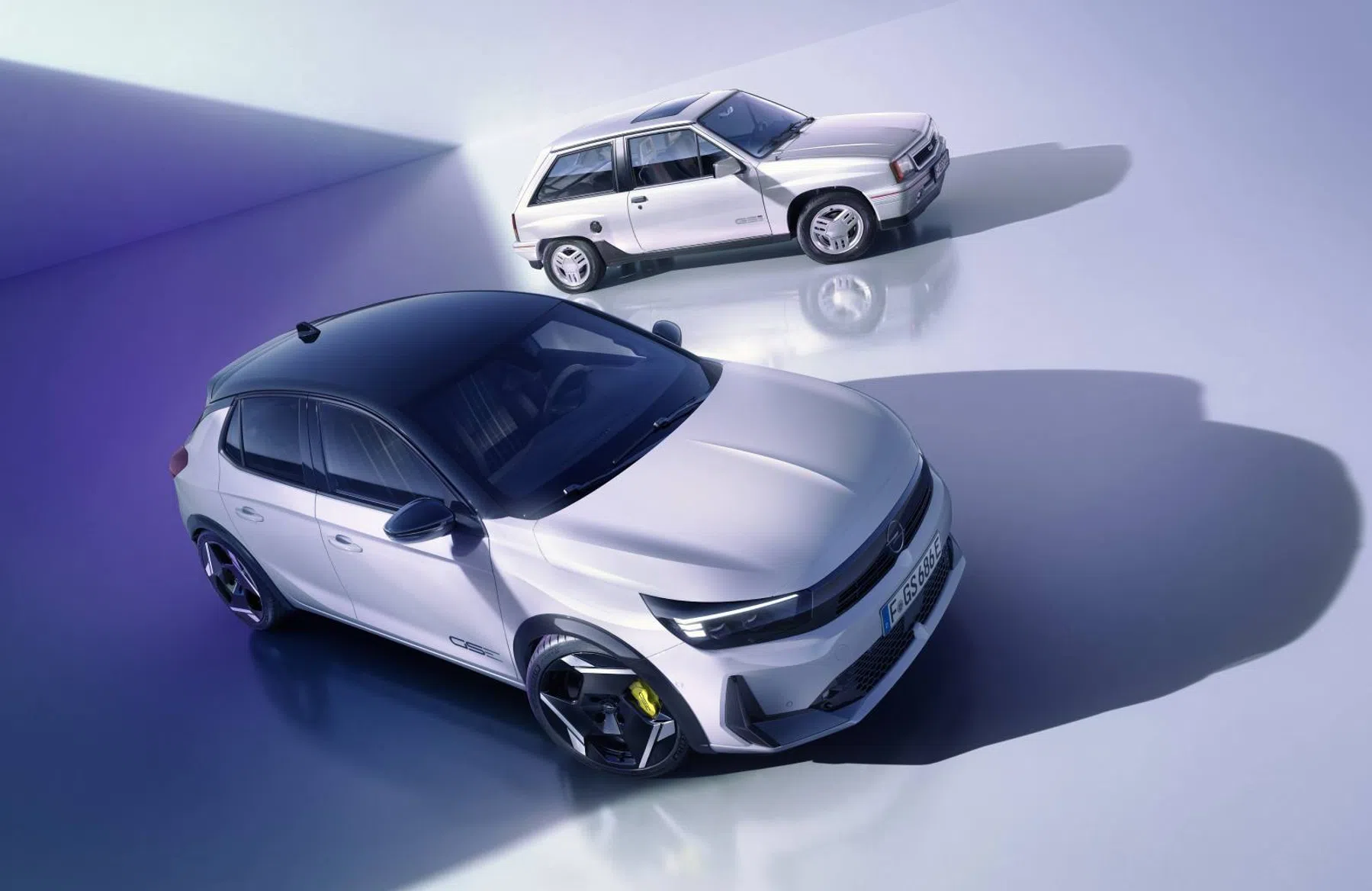 Opel Corsa GSE en Corsa A boven